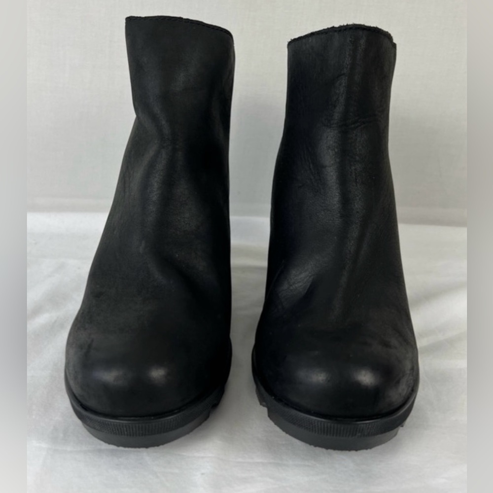 Sorel Joan of Arctic Wedge II Zip Bootie Boots Black Women’s US Size 9